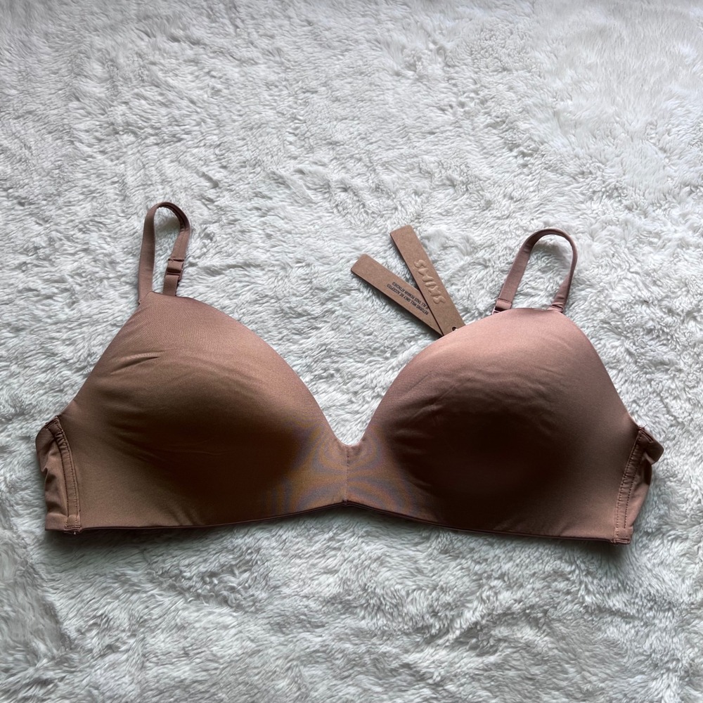 Skims Wireless Form Maternity Nursing Bra Sienna PL-PLG-7704W Size 32DD New - Picture 3 of 10
